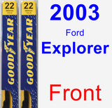 Front Wiper Blade Pack for 2003 Ford Explorer - Premium