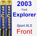 Front Wiper Blade Pack for 2003 Ford Explorer - Premium