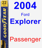 Passenger Wiper Blade for 2004 Ford Explorer - Premium