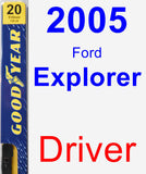 Driver Wiper Blade for 2005 Ford Explorer - Premium