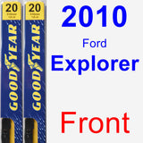 Front Wiper Blade Pack for 2010 Ford Explorer - Premium