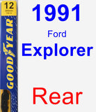 Rear Wiper Blade for 1991 Ford Explorer - Premium