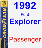 Passenger Wiper Blade for 1992 Ford Explorer - Premium