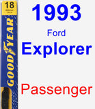 Passenger Wiper Blade for 1993 Ford Explorer - Premium