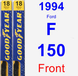 Front Wiper Blade Pack for 1994 Ford F-150 - Premium