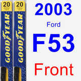 Front Wiper Blade Pack for 2003 Ford F53 - Premium