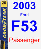 Passenger Wiper Blade for 2003 Ford F53 - Premium