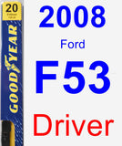 Driver Wiper Blade for 2008 Ford F53 - Premium