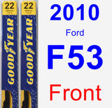 Front Wiper Blade Pack for 2010 Ford F53 - Premium