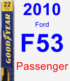 Passenger Wiper Blade for 2010 Ford F53 - Premium