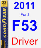 Driver Wiper Blade for 2011 Ford F53 - Premium