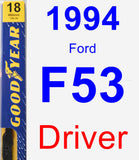 Driver Wiper Blade for 1994 Ford F53 - Premium