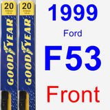 Front Wiper Blade Pack for 1999 Ford F53 - Premium