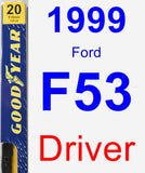 Driver Wiper Blade for 1999 Ford F53 - Premium