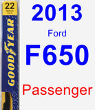 Passenger Wiper Blade for 2013 Ford F650 - Premium