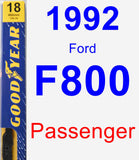 Passenger Wiper Blade for 1992 Ford F800 - Premium