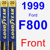 Front Wiper Blade Pack for 1999 Ford F800 - Premium