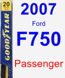 Passenger Wiper Blade for 2007 Ford F750 - Premium