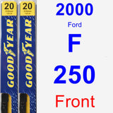 Front Wiper Blade Pack for 2000 Ford F-250 - Premium