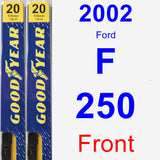 Front Wiper Blade Pack for 2002 Ford F-250 - Premium