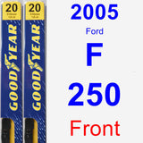 Front Wiper Blade Pack for 2005 Ford F-250 - Premium