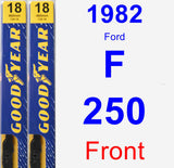 Front Wiper Blade Pack for 1982 Ford F-250 - Premium