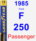 Passenger Wiper Blade for 1985 Ford F-250 - Premium