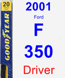 Driver Wiper Blade for 2001 Ford F-350 - Premium