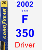 Driver Wiper Blade for 2002 Ford F-350 - Premium