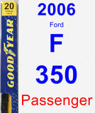 Passenger Wiper Blade for 2006 Ford F-350 - Premium