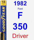 Driver Wiper Blade for 1982 Ford F-350 - Premium