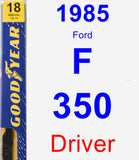 Driver Wiper Blade for 1985 Ford F-350 - Premium