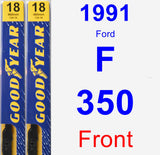 Front Wiper Blade Pack for 1991 Ford F-350 - Premium