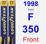 Front Wiper Blade Pack for 1998 Ford F-350 - Premium