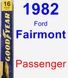 Passenger Wiper Blade for 1982 Ford Fairmont - Premium