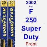 Front Wiper Blade Pack for 2002 Ford F-250 Super Duty - Premium