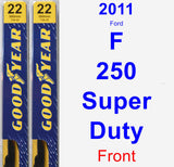 Front Wiper Blade Pack for 2011 Ford F-250 Super Duty - Premium