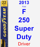 Driver Wiper Blade for 2013 Ford F-250 Super Duty - Premium