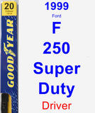 Driver Wiper Blade for 1999 Ford F-250 Super Duty - Premium