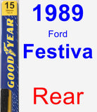 Rear Wiper Blade for 1989 Ford Festiva - Premium
