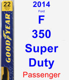 Passenger Wiper Blade for 2014 Ford F-350 Super Duty - Premium