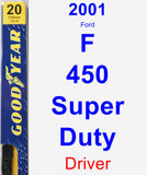 Driver Wiper Blade for 2001 Ford F-450 Super Duty - Premium