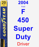 Driver Wiper Blade for 2004 Ford F-450 Super Duty - Premium