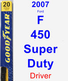 Driver Wiper Blade for 2007 Ford F-450 Super Duty - Premium