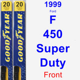 Front Wiper Blade Pack for 1999 Ford F-450 Super Duty - Premium