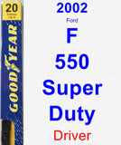 Driver Wiper Blade for 2002 Ford F-550 Super Duty - Premium