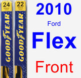 Front Wiper Blade Pack for 2010 Ford Flex - Premium