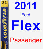 Passenger Wiper Blade for 2011 Ford Flex - Premium