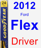 Driver Wiper Blade for 2012 Ford Flex - Premium