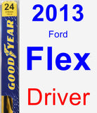 Driver Wiper Blade for 2013 Ford Flex - Premium